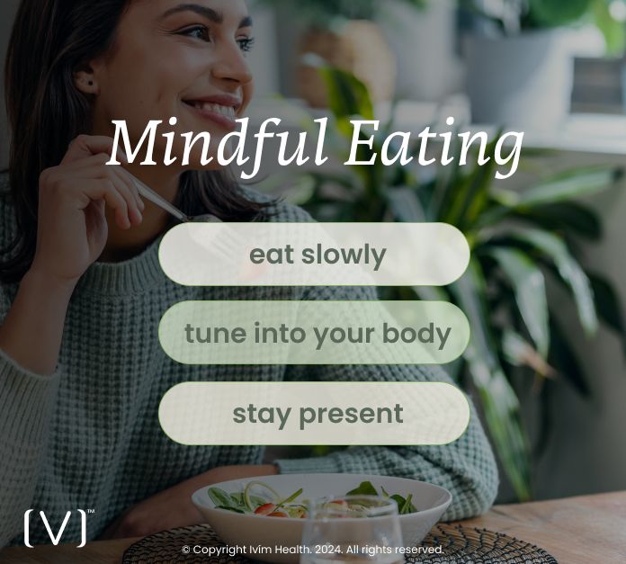 Practicing mindful eating to cultivate healthy habits during the holiday season.